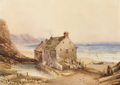 Cayton Cliff Mill, near Scarborough by Anthony Vandyke Copley Fielding